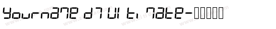 Yourname D7 Ultimate字体转换
